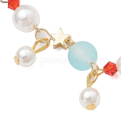 Браслеты с подвесками из окрашенных синтетических бирюзовых бусин&nbsp;BJEW-JB11852