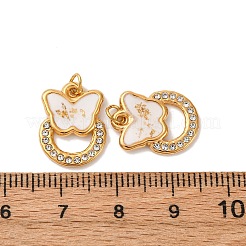 Подвески из нержавеющей стали 304 со стразами&nbsp;STAS-U061-11G