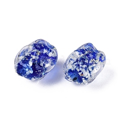 Perle di vetro della stagnola a mano&nbsp;FOIL-N035-02B