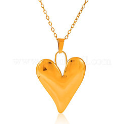 Ожерелья с подвеской в форме сердца из нержавеющей стали 304 для женщин&nbsp;UF8370-2