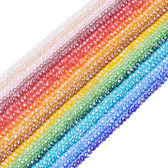 20 нить 20 цвета гальванические стеклянные бусины нити&nbsp;EGLA-TA0013-11