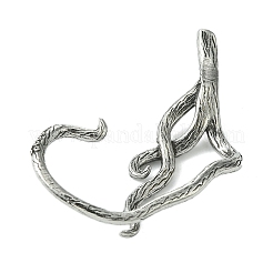 Orecchini a polsino in acciaio chirurgico inossidabile 316&nbsp;EJEW-E300-06AS-03