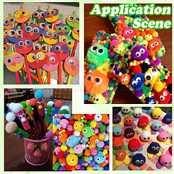 150шт полиэстеровый помпон-шар&nbsp;DIY-SC0031-33F