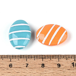 Непрозрачные акриловые эмалированные бусины&nbsp;SACR-T018-20M