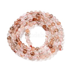 Нити бусин из натурального черного золота с рутилированной кварцевой крошкой G-N342-21B-01