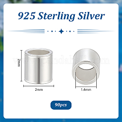 90 pièce de 925 perles d'espacement en argent sterling&nbsp;FIND-PH0059-78A