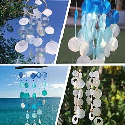 60 шт. 3 подвески из ракушек капиз&nbsp;SSHEL-SC0001-46