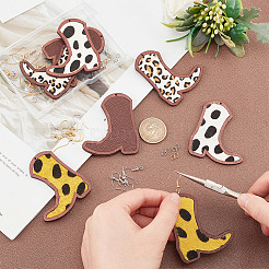 DIY-Set zum Herstellen von baumelnden Stiefelohrringen&nbsp;DIY-OC0009-74