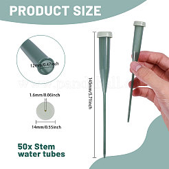 50 шт. пластиковые цветочные трубки для воды&nbsp;AJEW-GL0002-96A