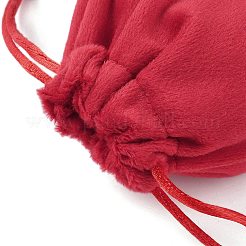 Pochettes de rangement à cordon pour bijoux en velours&nbsp;ABAG-P013-02B-03