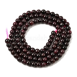 Grenat naturel brins de pierres précieuses perles&nbsp;X-G-R263-4mm
