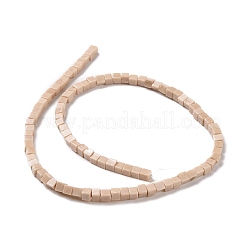 Chapelets de perles en bois pétrifié naturel&nbsp;G-F631-K22