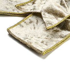 Рождественские бархатные украшения с большим бантом&nbsp;AJEW-M041-02C