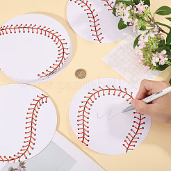 60 Stück 6 Stile Baseball-Papier-Geschenkanhänger&nbsp;CDIS-CA0001-17