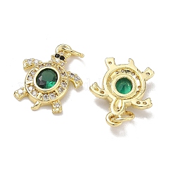 Pendentifs avec zircon cubiques à micro-pavés en laiton&nbsp;KK-K420-03B-G