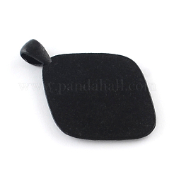 Base de rombo colgante cabochon aleación electroforesis&nbsp;PALLOY-Q304-20-NR