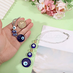 2 pendentif décoratif en verre fait à la main&nbsp;HJEW-GL0001-28