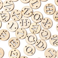 260 шт. 26 стиля незаконченные соединители из натурального дерева тополя&nbsp;WOOD-LS0001-06