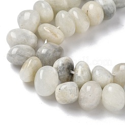 Fili di perline di pietra di luna grigia naturale&nbsp;G-RM250109-B9