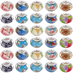 100pcs 10 Farben Harz europäische Perlen&nbsp;RPDL-PA0001-01