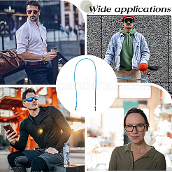 6шт. 6-х цветный ремешок из искусственной замши для очков&nbsp;AJEW-CL0001-48A