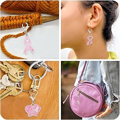 20 шт. 10 стиля подвески из сплава и эмали для повышения осведомленности о раке груди&nbsp;HJEW-YW00261