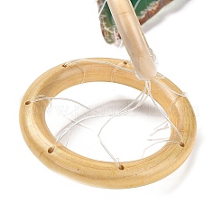 Чакра натуральный окрашенный агат кусок подвесной орнамент&nbsp;HJEW-R126-01D