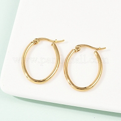 201 серьги-кольца из нержавеющей стали&nbsp;EJEW-I245-03F