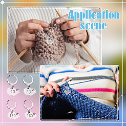Ovejas con números acrílicos para tejer a crochet&nbsp;HJEW-BC00043