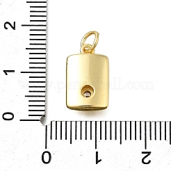 Подвески латунные горный хрусталь&nbsp;KK-V002-01G