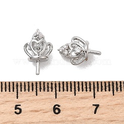 Латунные микро проложить кубического циркония кулон поручительств KK-Z131-04P