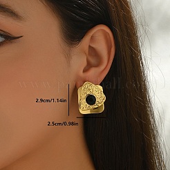 Минималистичные серьги-гвоздики из нержавеющей стали AU5981-5