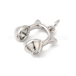 Латунные микро проложить кубического циркония подвески&nbsp;KK-I364-12P