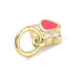 Echte 18 Karat vergoldete Messing Emaille Charms&nbsp;LS-KK-M293-22G-01