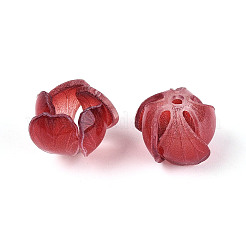 Колпачок из смоляной бусины в виде цветка&nbsp;RESI-T059-17