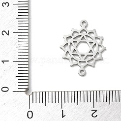 Ciondoli connettore chakra in acciaio inossidabile 304&nbsp;SA-CBA28C1-01D-P