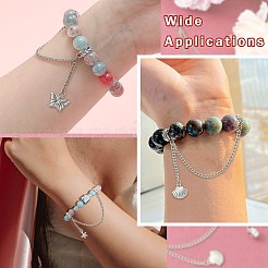 9 шт. 9-х видов европейских защитных цепей из цинкового сплава с подвесками&nbsp;HJEW-CJ0001-23