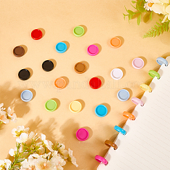 60 шт. 12-цветные АБС-пластиковые свободные листы на кольце-регистраторе с круглыми дисками FIND-CP0003-05