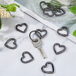 10 шт. пружинные кольца из цинкового сплава в форме сердца&nbsp;FIND-DC0008-21