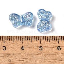 Perline acriliche trasparenti con placcatura uv&nbsp;OACR-G036-14E