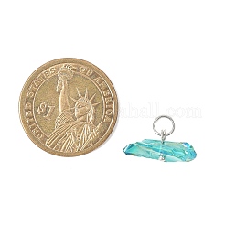 Подвески из окрашенных натуральных кварцевых кристаллов&nbsp;PALLOY-JF04582-01