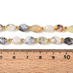 Натуральный цветок опаловых нитей G-N342-53-8x6-14