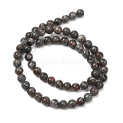 Brins de perles de syénite fluorescente naturelle (lueur sous la lumière uv)&nbsp;GG-NH0012-A01-6mm