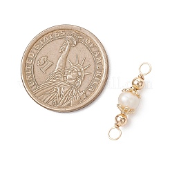 Натуральный культивированный пресноводный жемчуг картофельные звенья соединительные подвески&nbsp;PALLOY-JF04754