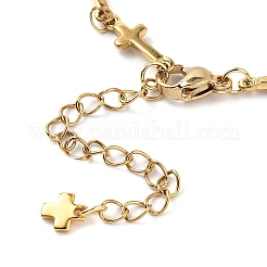 Браслеты на ногу из нержавеющей стали 304 с цепочкой из поперечных связей для женщин AJEW-AN00679-01