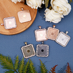 Сеттинги кабошон сплав горный хрусталь кулон&nbsp;ALRI-SC0001-002