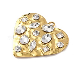 Pendentifs en acier inoxydable 304 avec zircone cubique&nbsp;X-STAS-Z182-07G-01