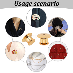 60 шт. Основа для броши из сплава 3 цветов PALLOY-FG0004-41