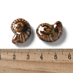 Фарфоровые бусины ручной работы PORC-L080-F08