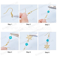 DIY-Bausätze für baumelnde Ohrringe&nbsp;DIY-SC0016-19